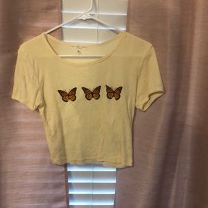 Butterfly crop top
